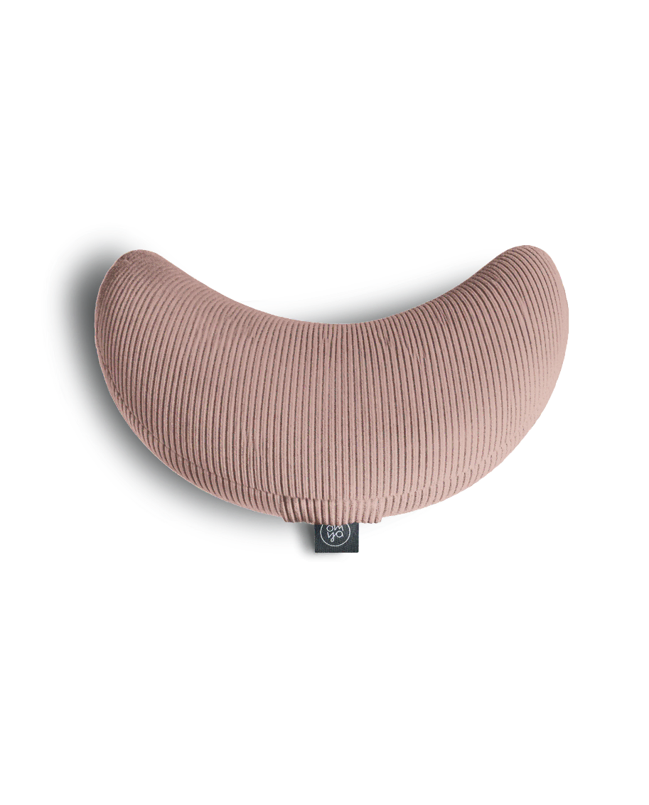 Design Yoga Halbmond Kissen - Blush Cord