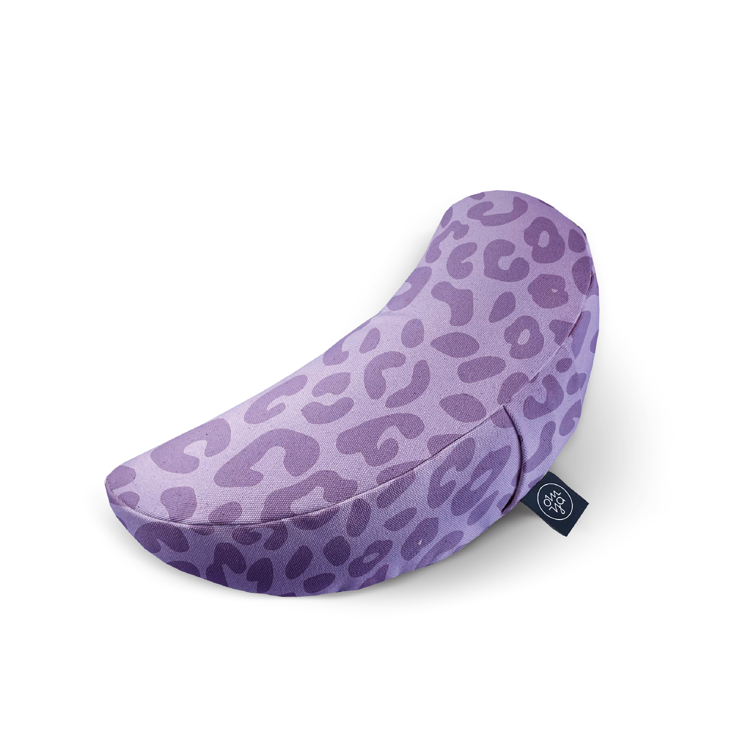 Coussin Demi Lune Design Yoga - Lavande Lion