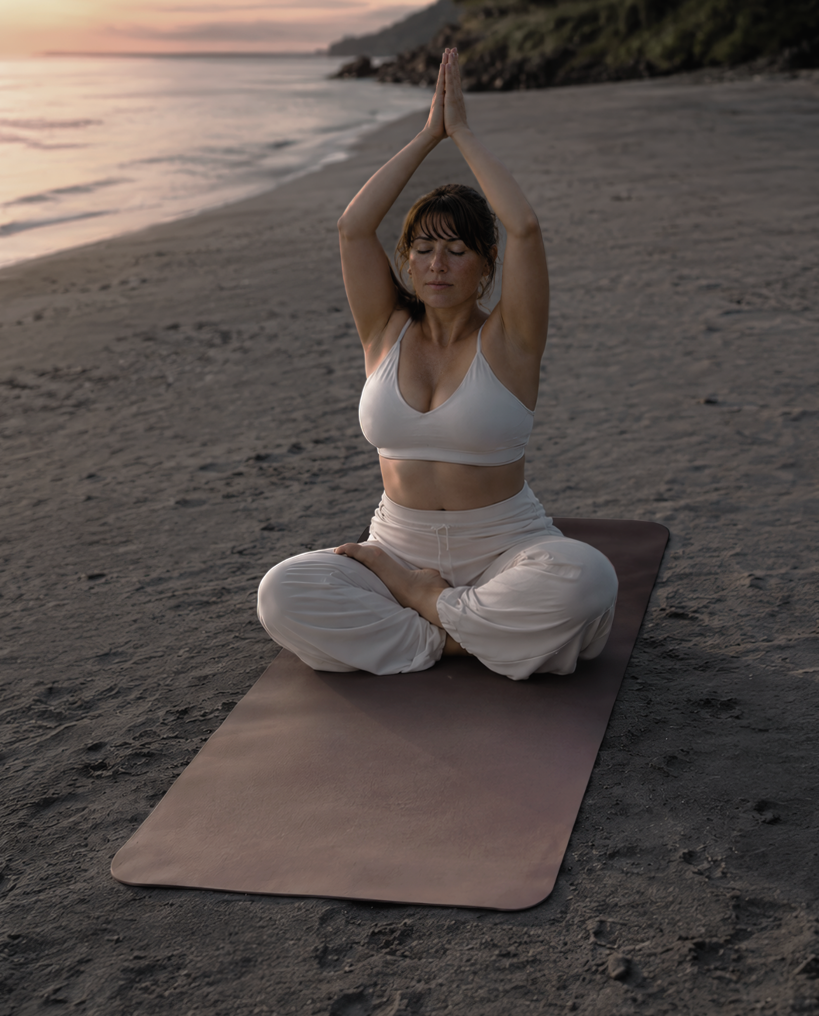 Sensual Flow Travel Yoga Mat - Terracotta Blush