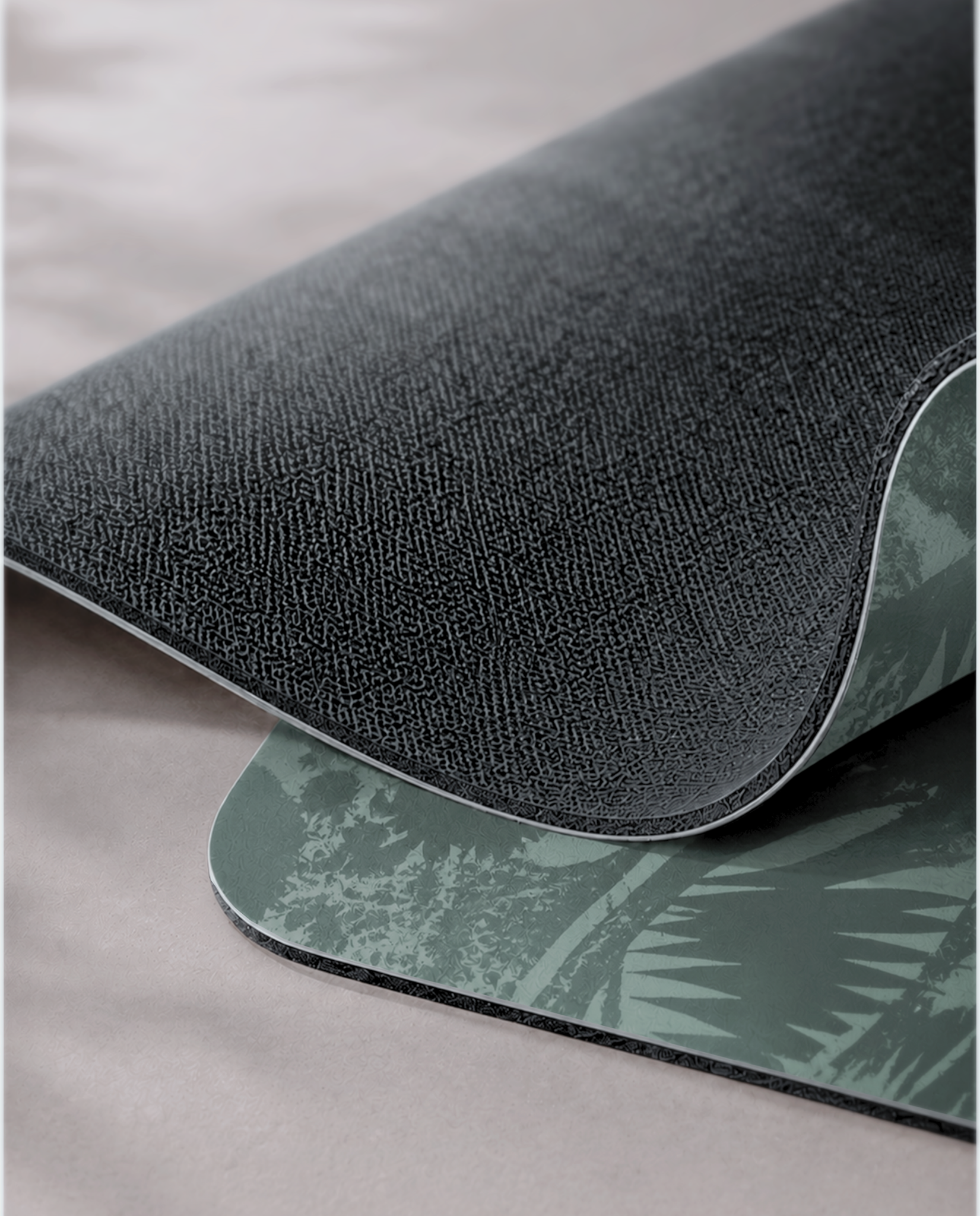 Advanced Grip Yoga Mat - Green Botanic