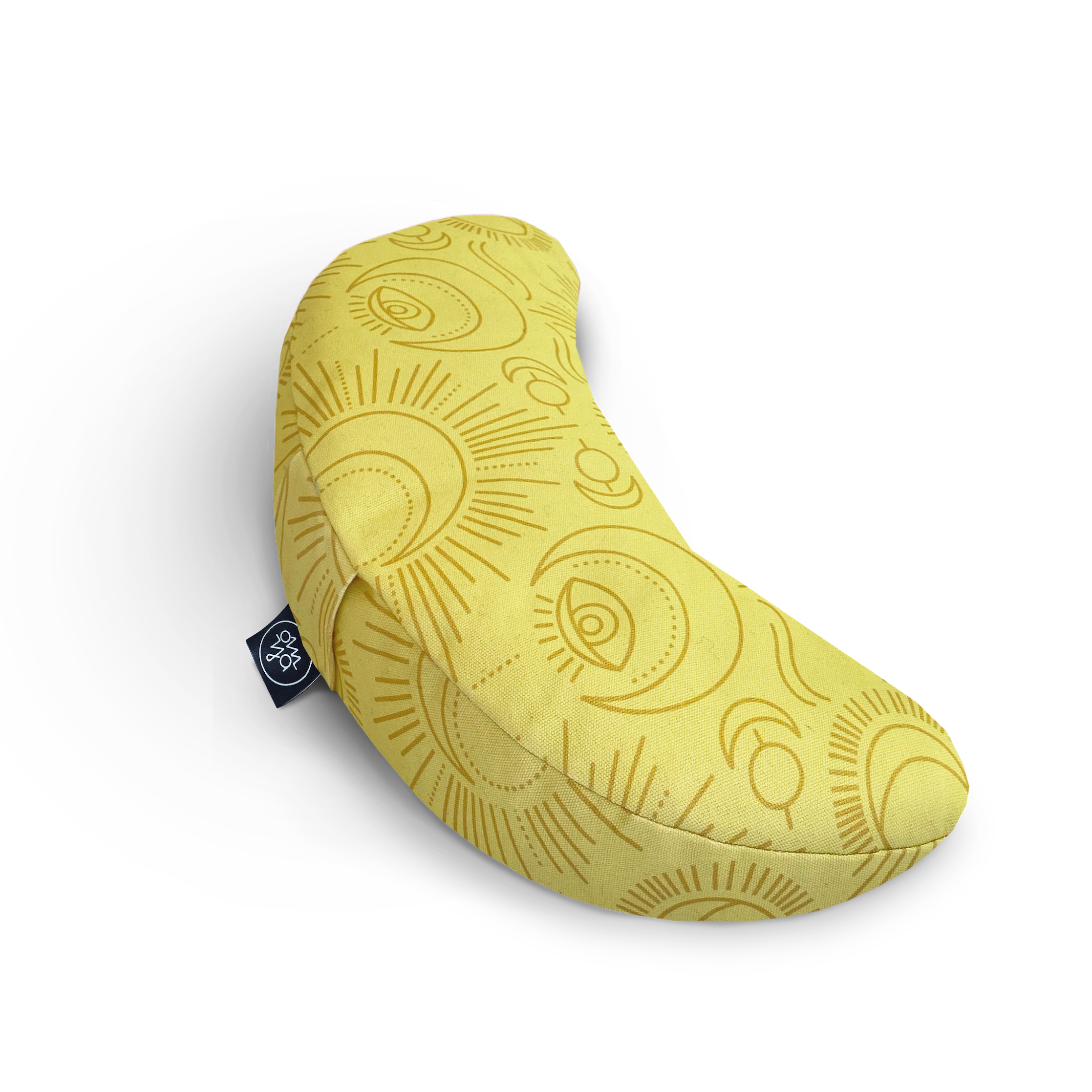 Coussin Demi Lune Design Yoga - Rising Sun & Moon