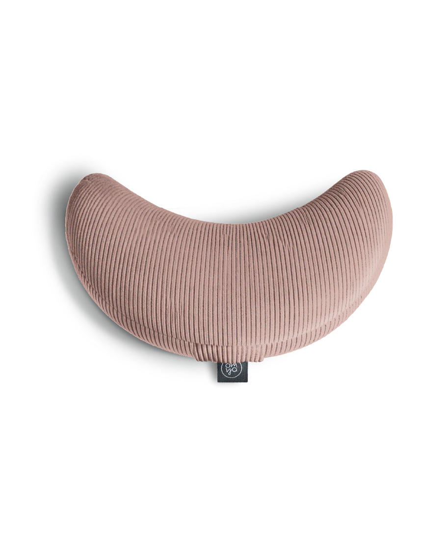 Coussin Demi Lune Design Yoga - Blush Cord